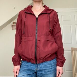 Forever 21 maroon bomber Jacket